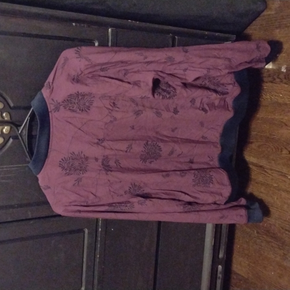 Sonoma purple bomber jacket with floral pattern size XL - Picture 4 of 4